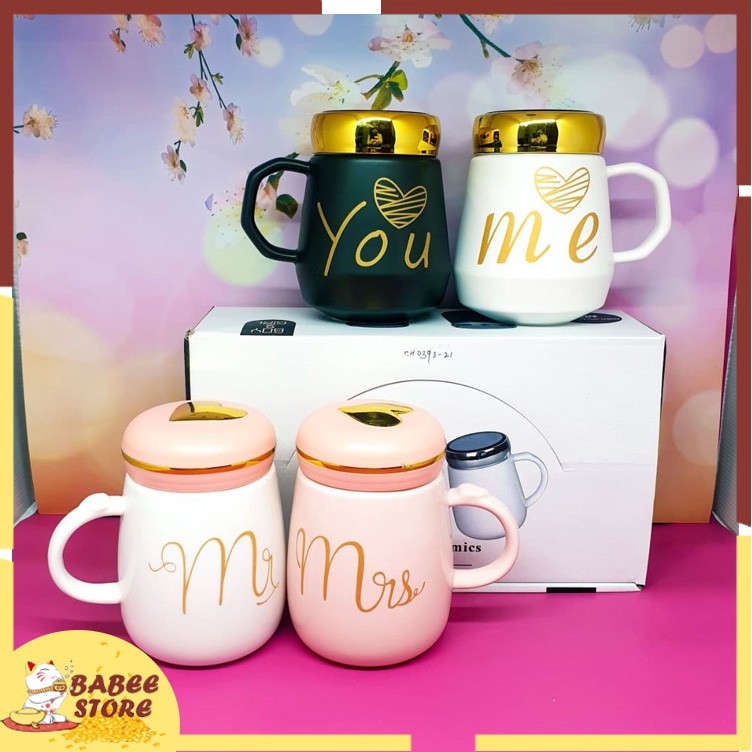 MUG KERAMIK COUPLE / GELAS COUPLE / HADIAH LUCU / HADIAH COUPLE / MUG SEPASANG LOVE / GELAS SEPASANG