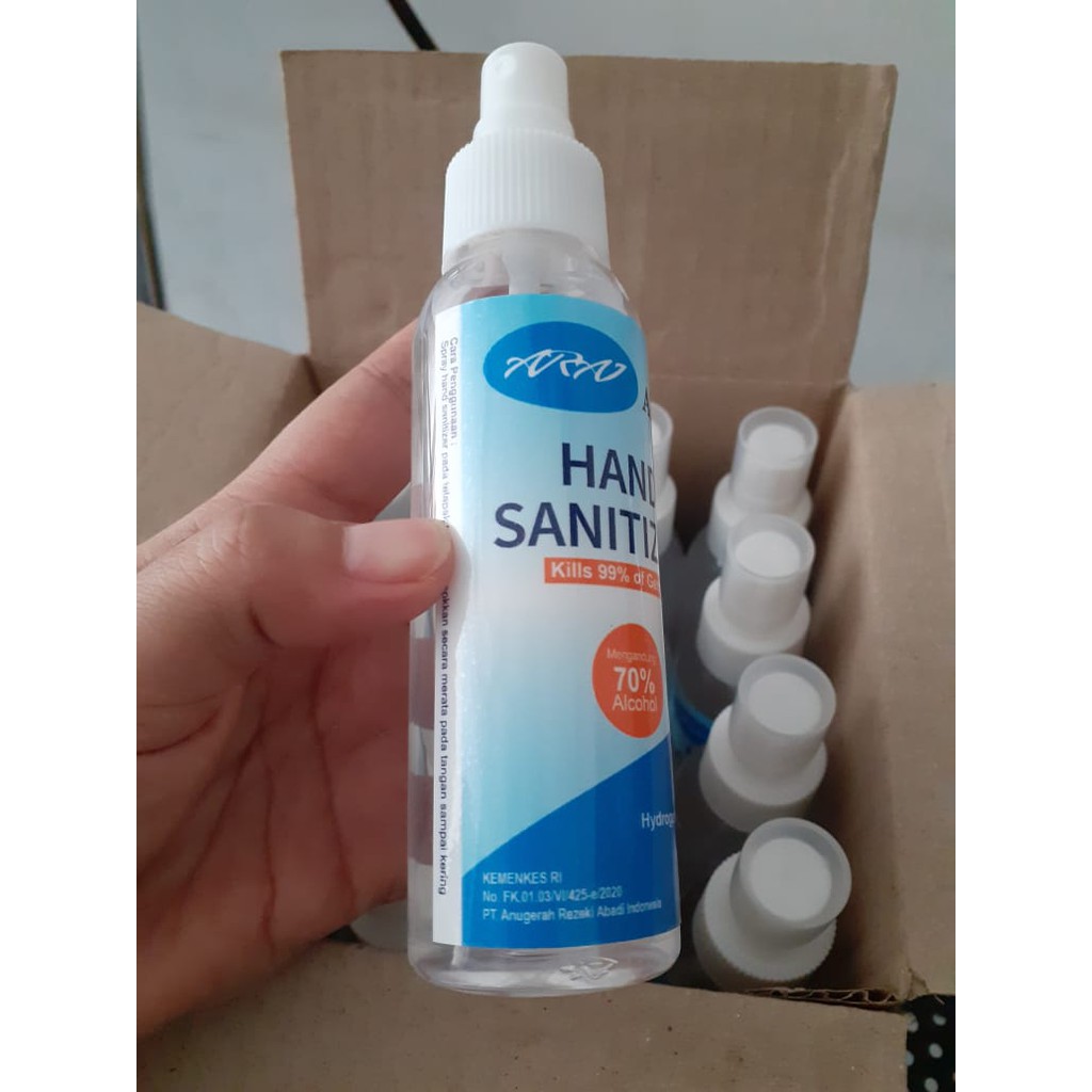 HAND SANITIZER ARAI UK 100ml Non gel Antiseptic 1 KARTON isi 16 botol