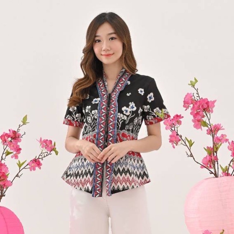 Atasan Batik 292 BRI/ Blouse Batik Wanita Modern/ Batik terbaru