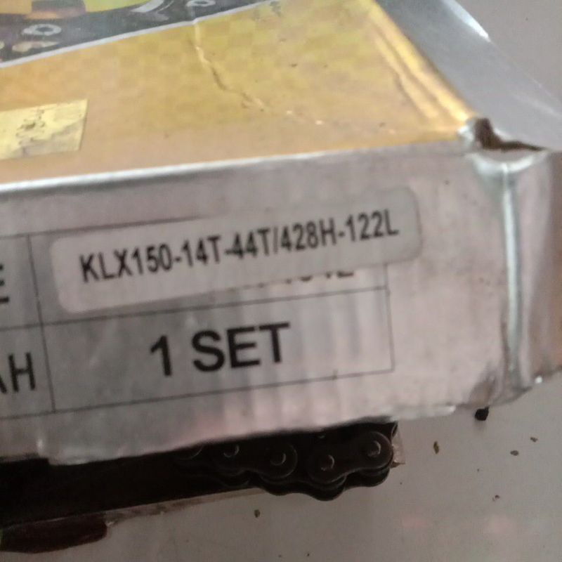 Gir Gear Belakang Depan Set + Rantai Kawasaki KLX 150 428H 44T 50T 14T REAR Sprocket 44 T 50 T Drive Chain Kit Chainkit Girset Gearset-3