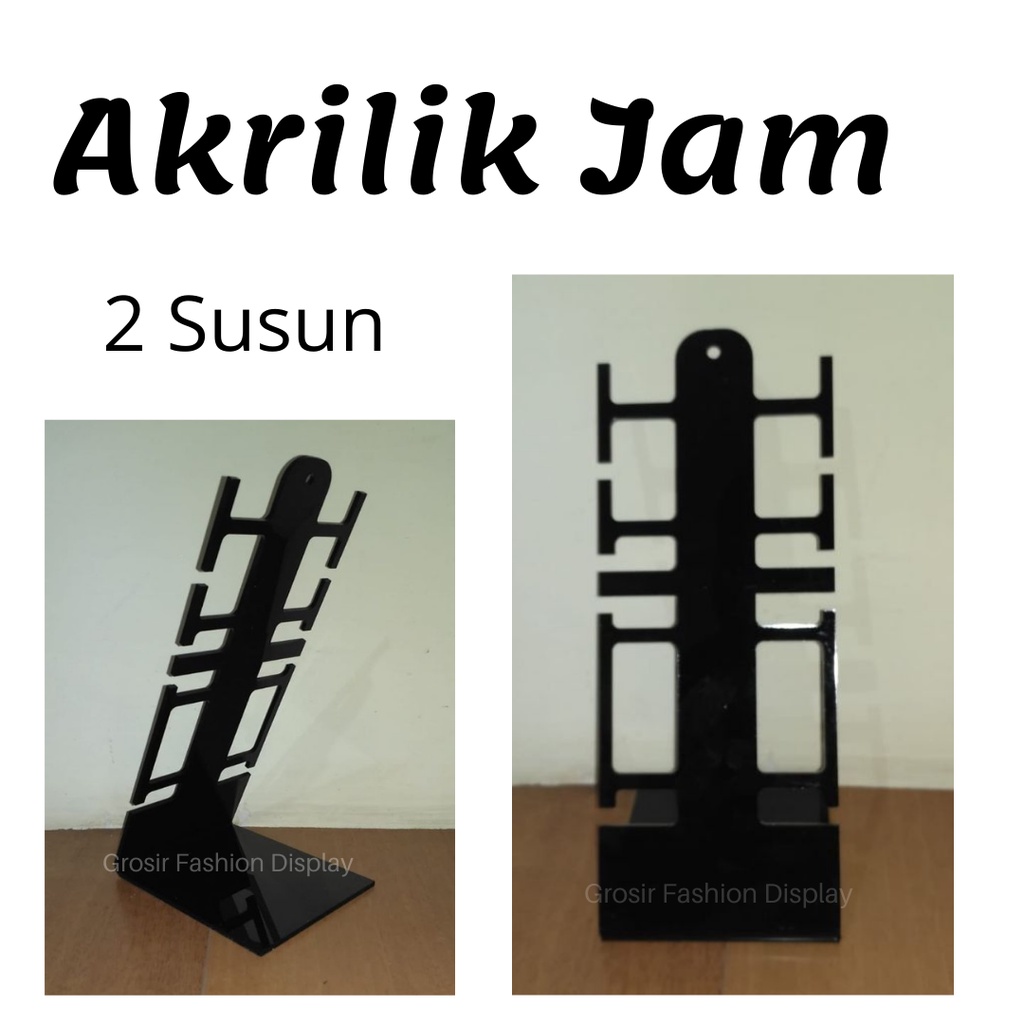 Akrilik Jam Tangan Susun Display  Stand Tempat Pajangan Jam Tangan Aksesoris Tempat Arloji - BH
