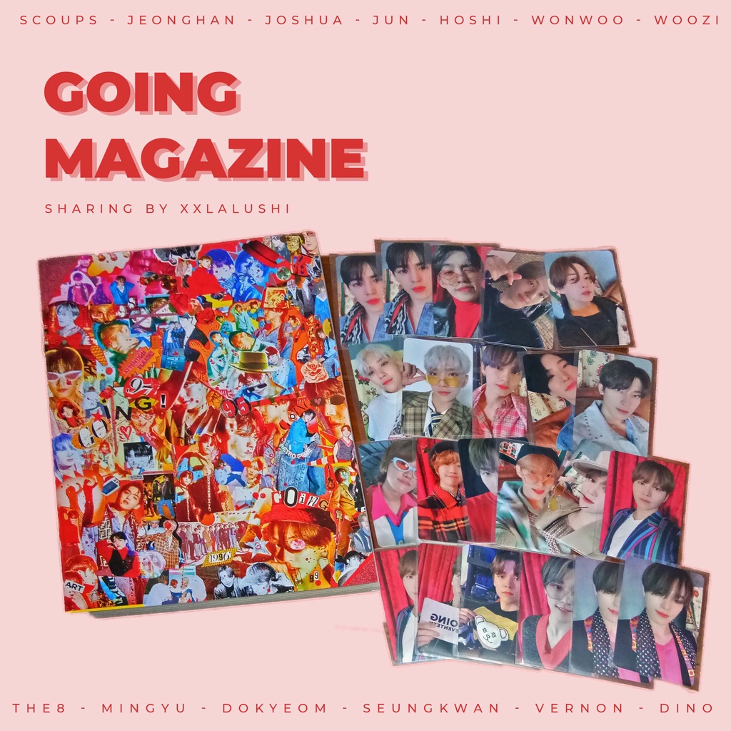 [BACA DESC] SHARING GOING MAGAZINE ONLY & PHOTOCARD SEVENTEEN WHITE BLACK VERSION SCOUPS JEONGHAN JO