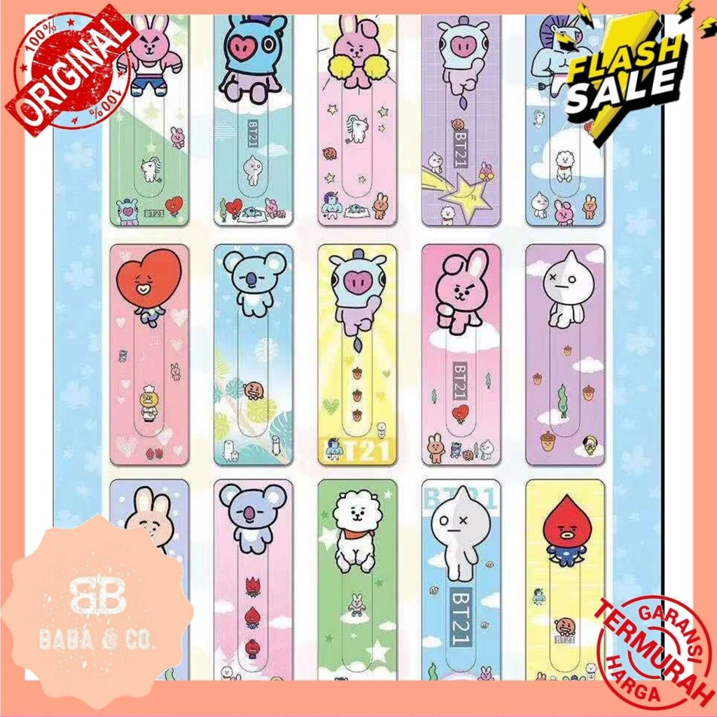 PEMBATAS BUKU BT21 1 SET 15 GAMBAR MURAH BOOKMARK BT21 PEMBATAS BUKU BANGTAN BOYS PEMBATAS BUKU BTS