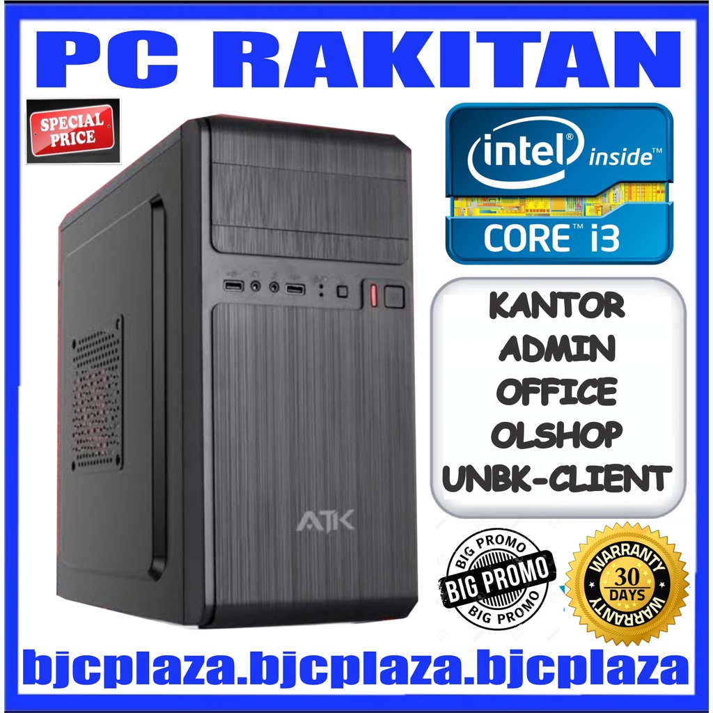 pc rakitan core i3 3220 ram 8gb hardisk 500gb