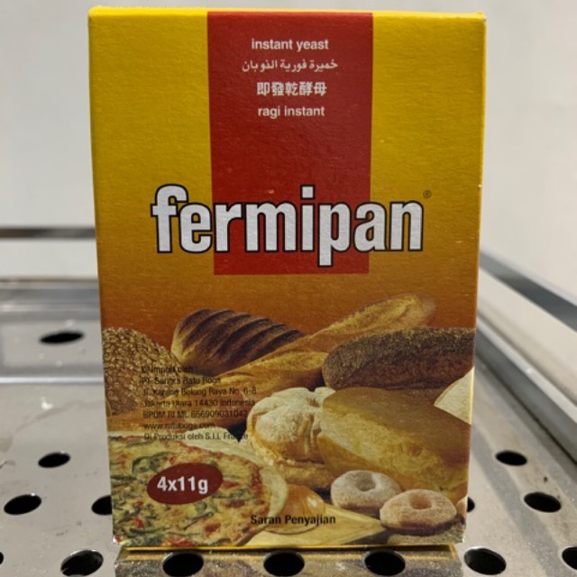 

Fermipan ragi instant yeast sachet saset 4x11g / ragi kering dry yeast fermipan