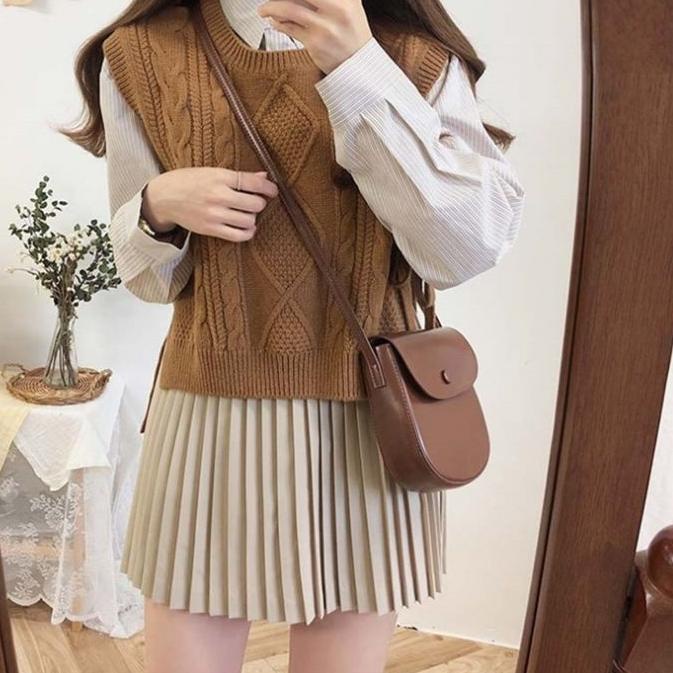 ☟ Vest ROMPI TAli Motif Sido CABLE I ROMPI RAJUT WANITA STORE09 MURAH ▲