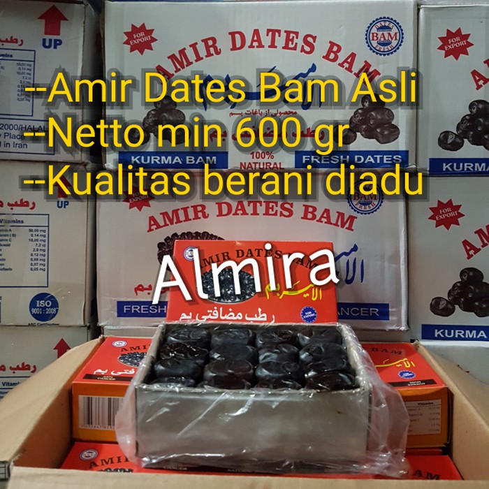 

Promo Terbaru! Kurma Amir Dates Bam Asli Kurma Madu / Anggur Super Premium Import