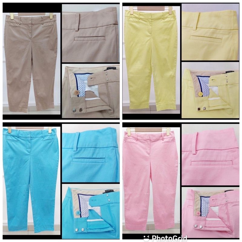 Celana katun kancing panjang Talbots