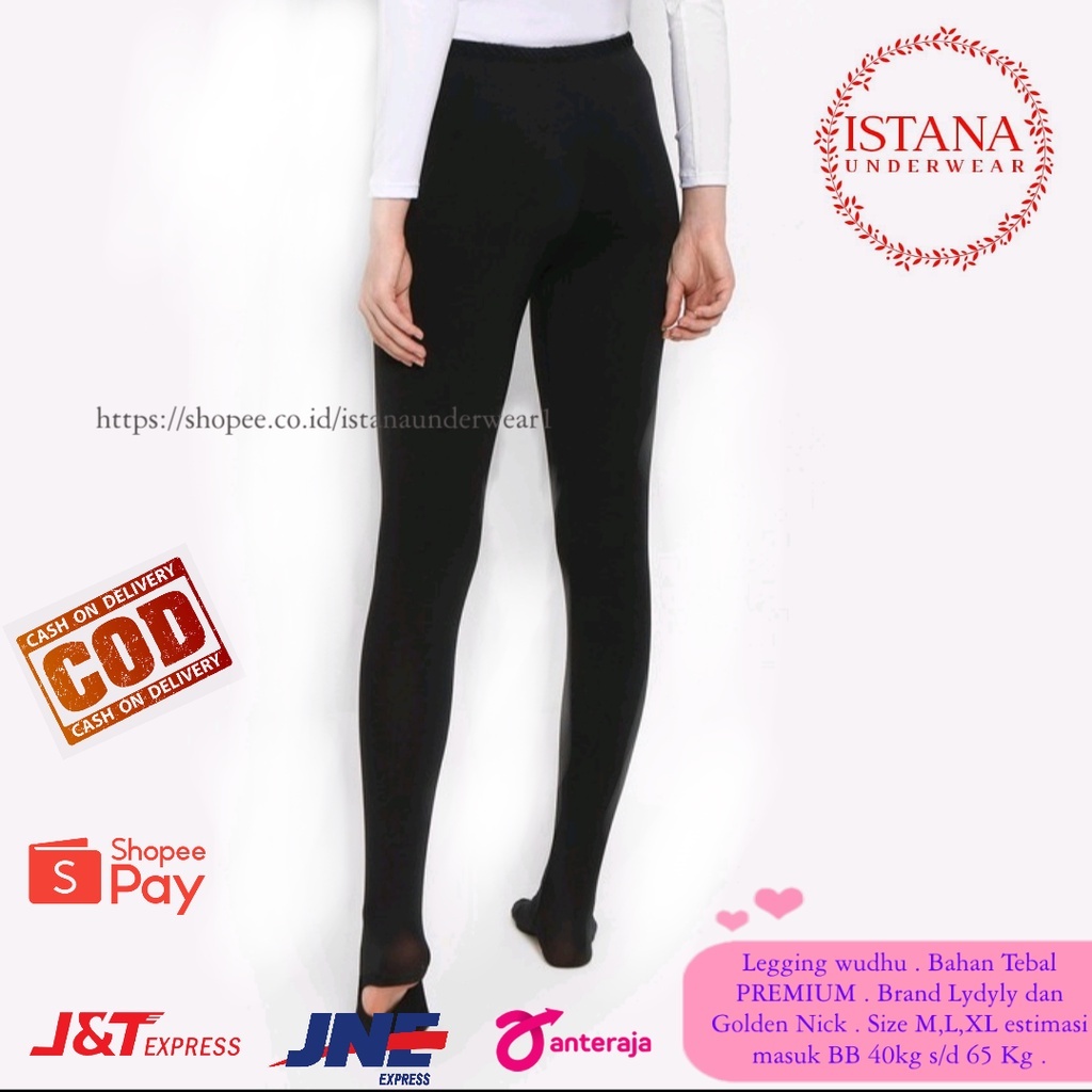 Legging wudhu wanita PREMIUM / legging tebal / celana legging wanita