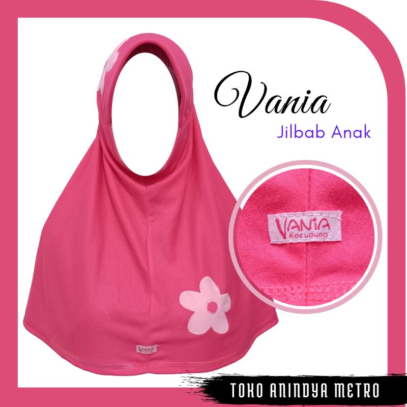 JILBAB BERGO ANAK/ HIJAB BERGO ANAK VANIA MOTIF BUNGA