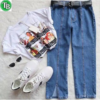 BAGGY OLLA JEANS BAGGY BELAH  DEPAN  Shopee Indonesia