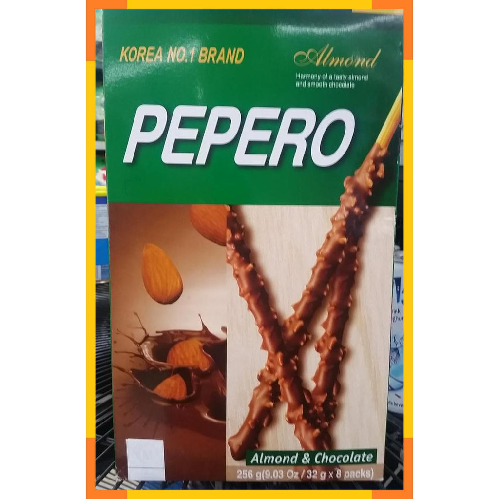 

Pepero | almond chocolate | 256 gram | product of korea