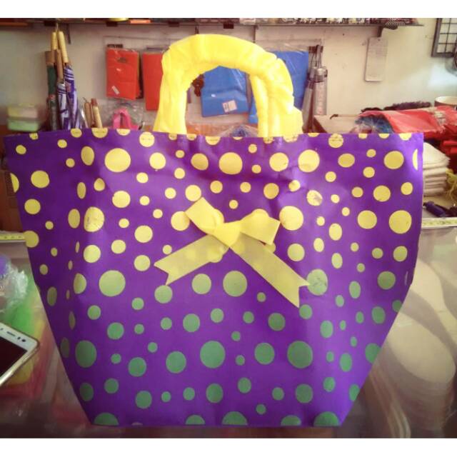 

Tas kotak nasi bahan kain spunbond (minim 60pcs)| Tote bag kotak roti