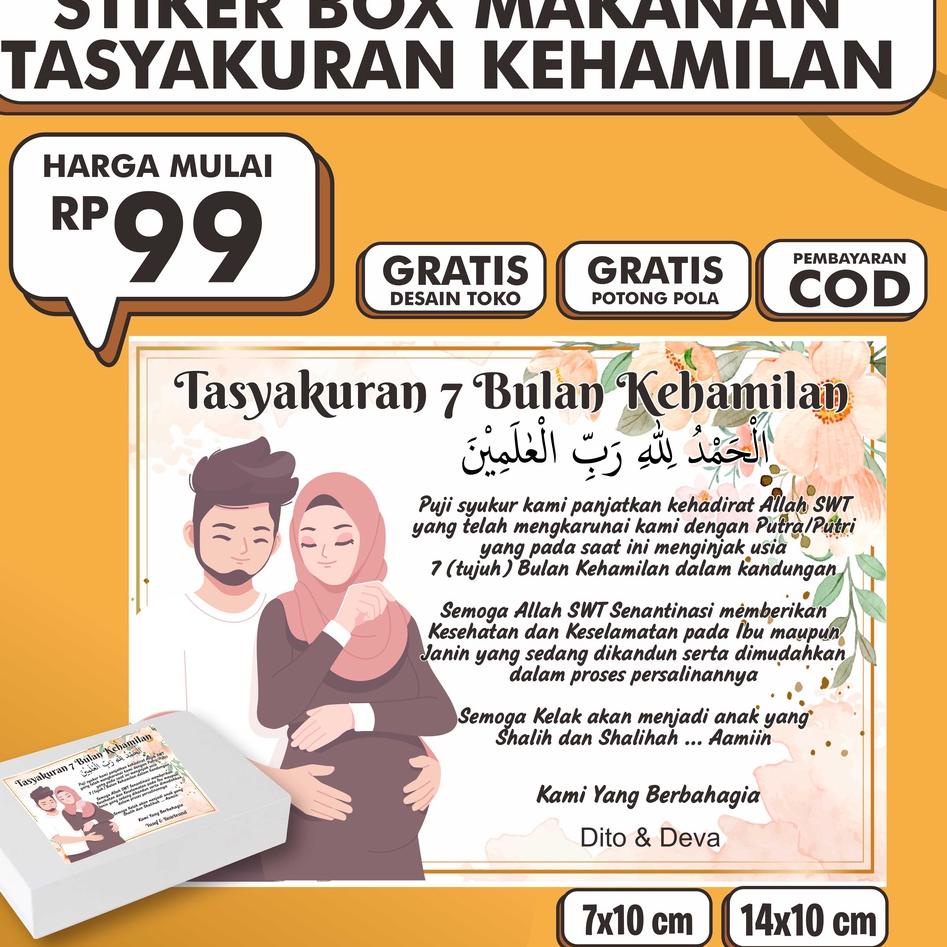 

Laris HLSQ8 Stiker kotak nasi 7 tasyakuran kehamilan 4 bulanan 7 bulan Ukuran Besar Murah 91 Stock Banyak