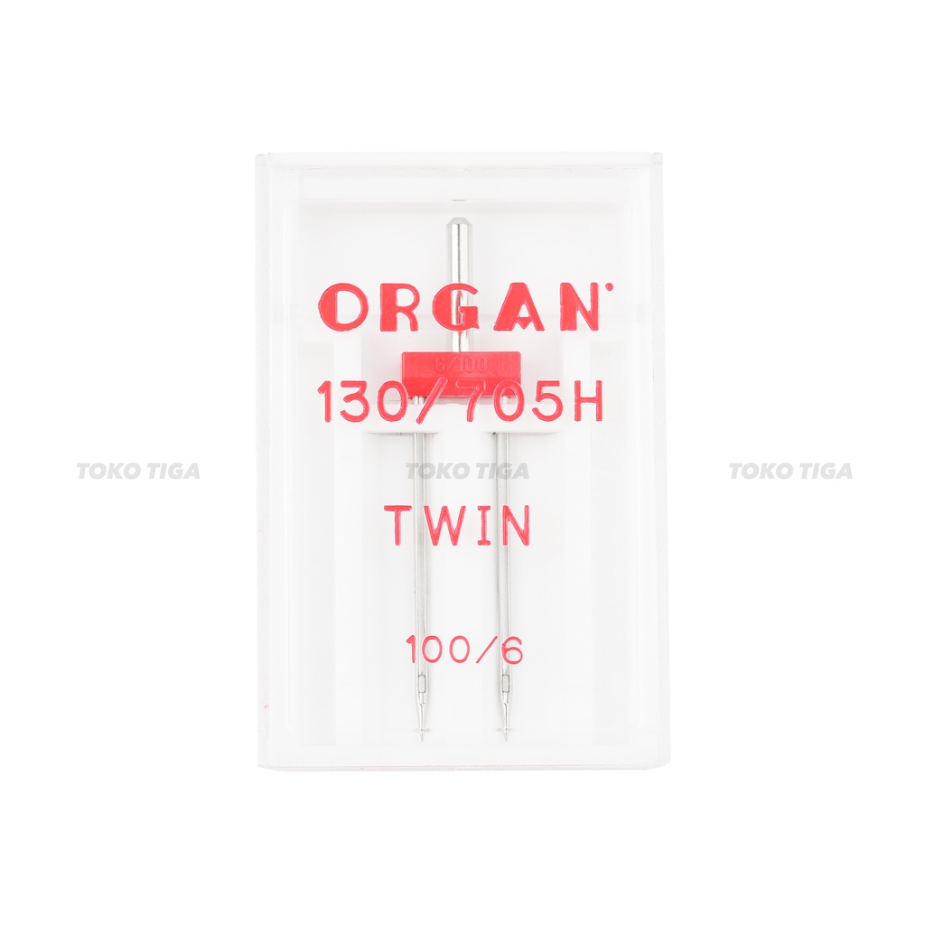 Organ Twin Needles - Jarum Kembar Ukuran 100/6mm