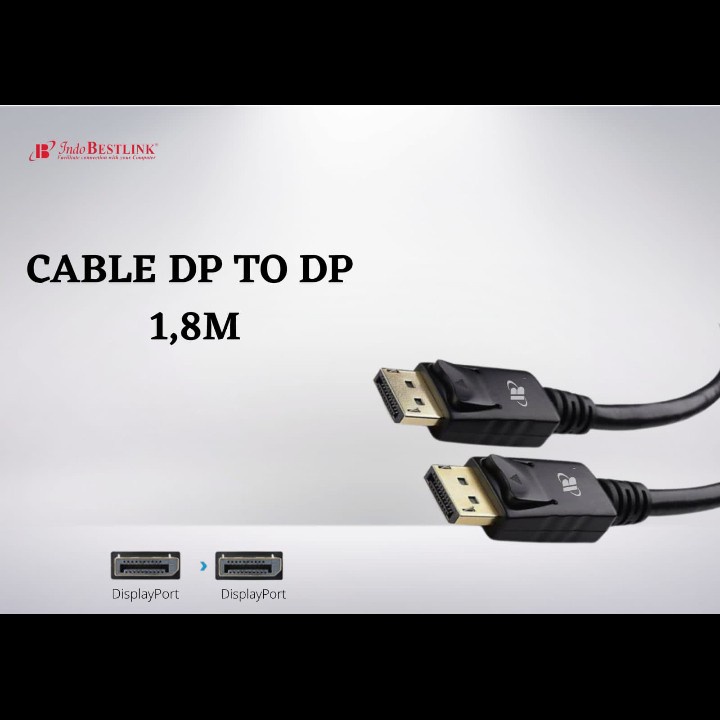 Kabel DisplayPort 1,8meter kabel dp to dp 1,8meter gold plated