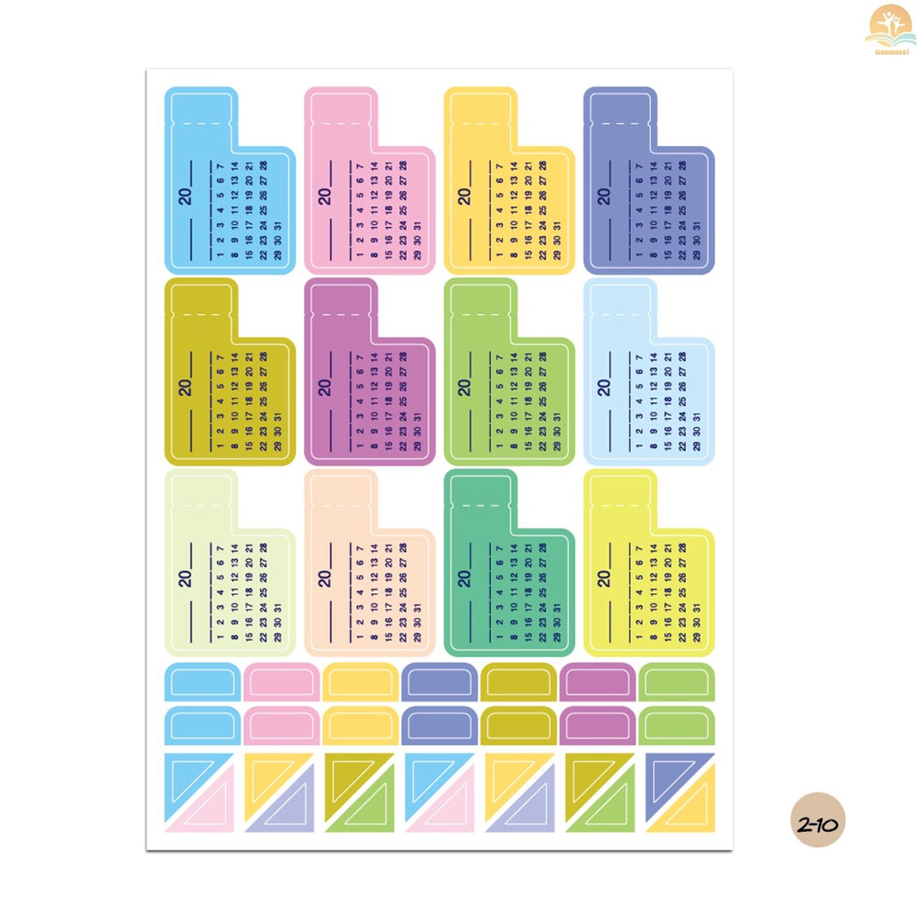 12 Sheets Essentials Planner Sticker Weekly Daily Schedule Sticker Planner Sticky Notes for DIY Calendar Planner Journal Decoration