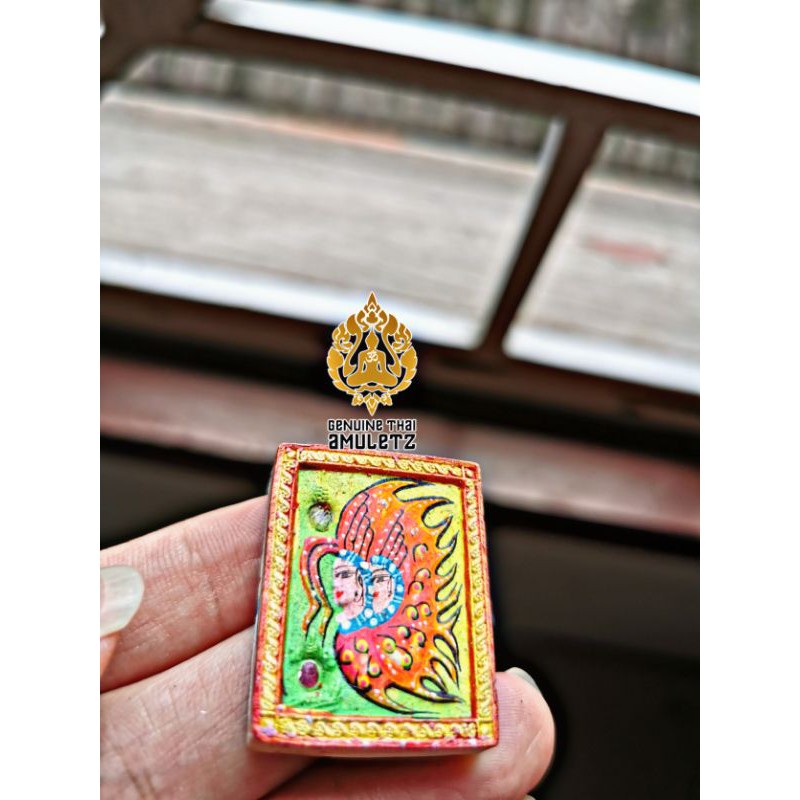 

Phra Thep Jamleng Butterfly white powder 2555BE - Kruba Krissana Wat AsromSratan