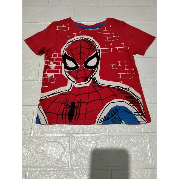 Preloved Kaos Anak Target Kids x Marvel Spiderman Red Preloved Kaos Anak Target Preloved Kaos Anak S
