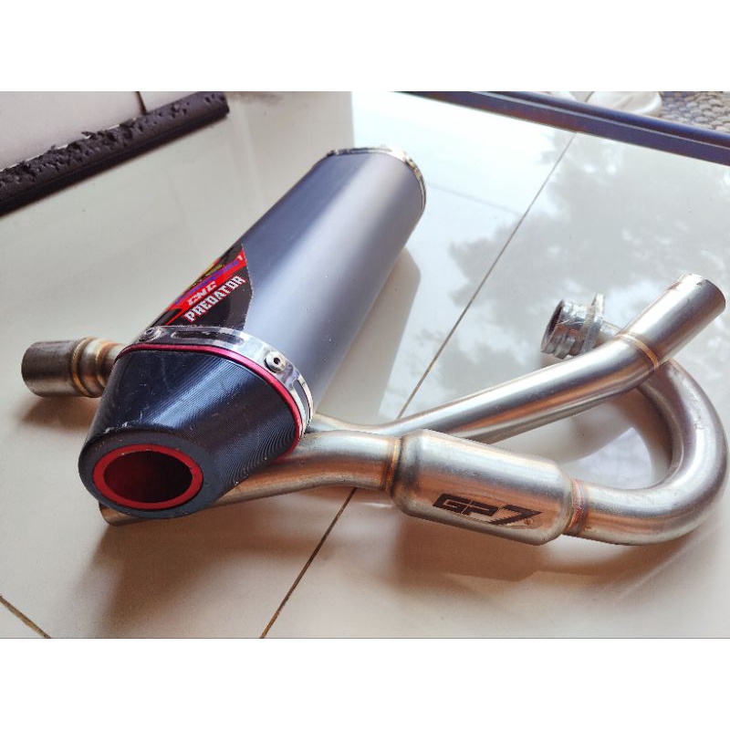 Jual Murah Knalpot Gp7 Klx 150 D-Tracker 150 CNC Predator  - Muffler Gp 7 KLX DTracker CNC Predator Original