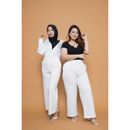 grosir celana kulot/grosir atasan/celana polos/kulot nyaman/kaos polos/celana kulot putih