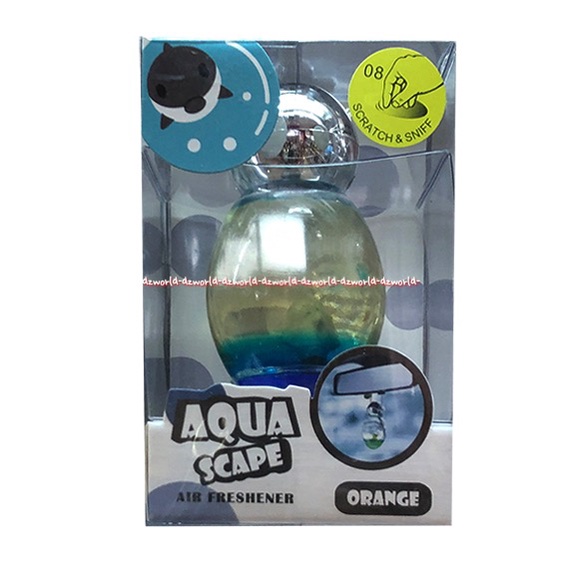 Aqua Scape Air Freshener Orange Grapefruit Pewangi Mobil Model Aquarium Bening Transparan Lucu Unik