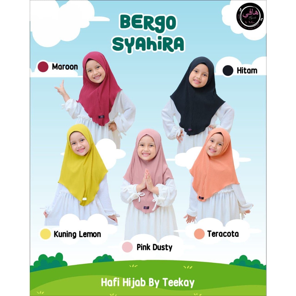 KERUDUNG/HIJAB BERGO ANAK PLISKET
