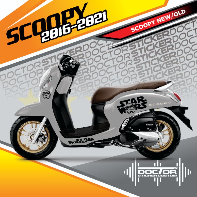 CUTTING STICKER STRIPING STARWARS ALL SCOOPY, TERMURAH