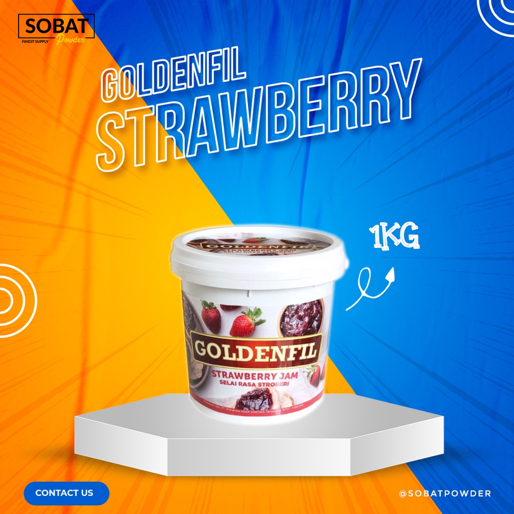 

Goldenfil Crunchy | Selai Minuman Rasa Stawberry 1Kg