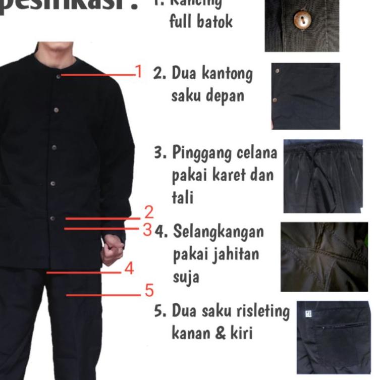 "KLU.21Jl22ᵀ" baju Pangsi silat setelan kampret adat sunda  dewasa M L XL XXL