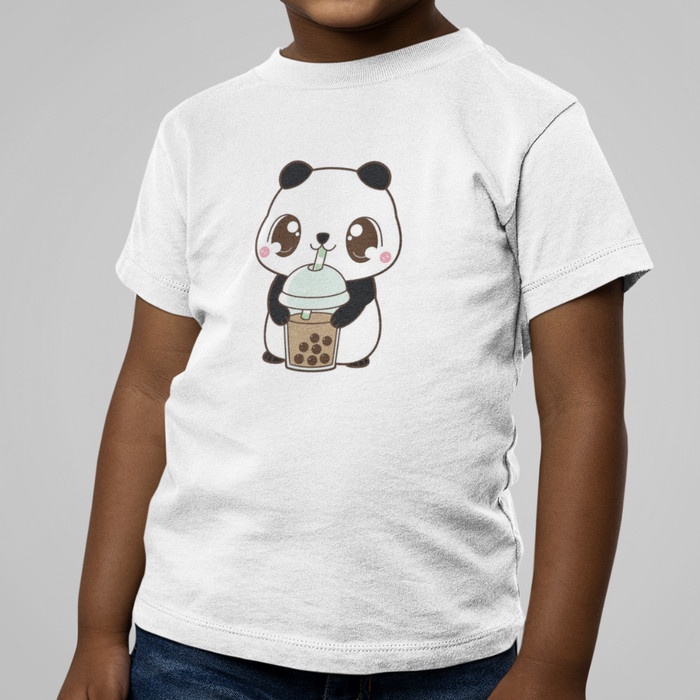 Kaos Anak Kartun Panda|Baju Anak |2 tahun 12 tahun UNISEX | Kaos Anak Premium