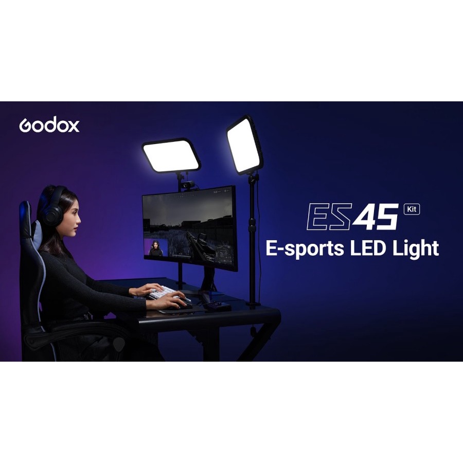 Godox ES45 E-Sport LED Light Kit / Godox Led ES45 Kit