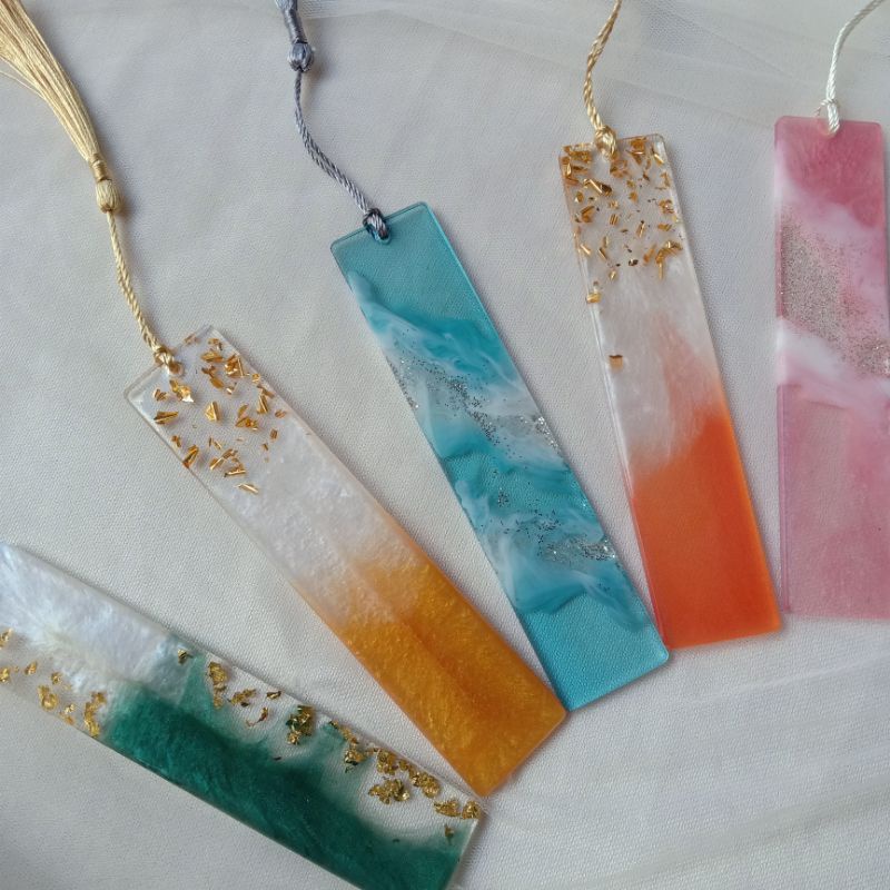 

Bookmark persegi | Pembatas buku estetik | bookmark resin | pembatas buku persegi | bookmark