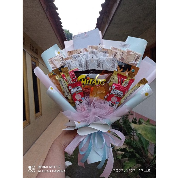 

BUKET SNACK MURAH/BUKET UANG/BUKET SNACK MIX BUKET UANG/GIFT WISUDA/HADIAH ULANG TAHUN