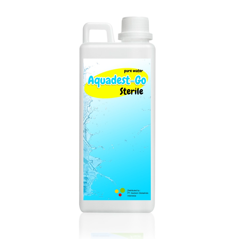 Aquades / Akuades / Aquadest / Air Suling / Air murni (H2O) | kemasan 1 Liter Berkualiatas