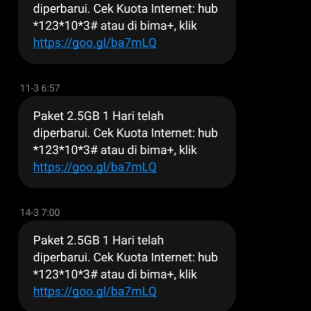 Kartu 3 sakti, 2k 2.5gb full 24jam termurah