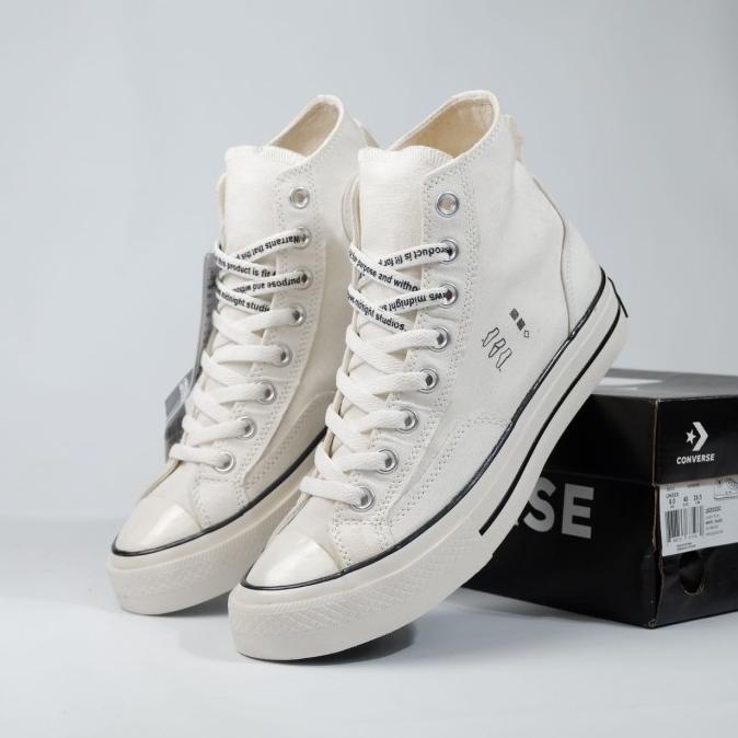 SEPATU CONVERSE 70S HIGH MIDNIGHT STUDIOS WHITE CREAM // SNEAKERS PRIA