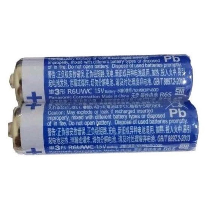 Panasonic R6UWC Size AA 1.5V - Baterai / Battery Biru (Grosir)