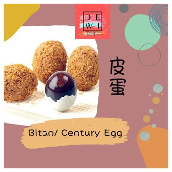 

Telur Bitan / Telur Pitan / Century egg Cap "Dewi
