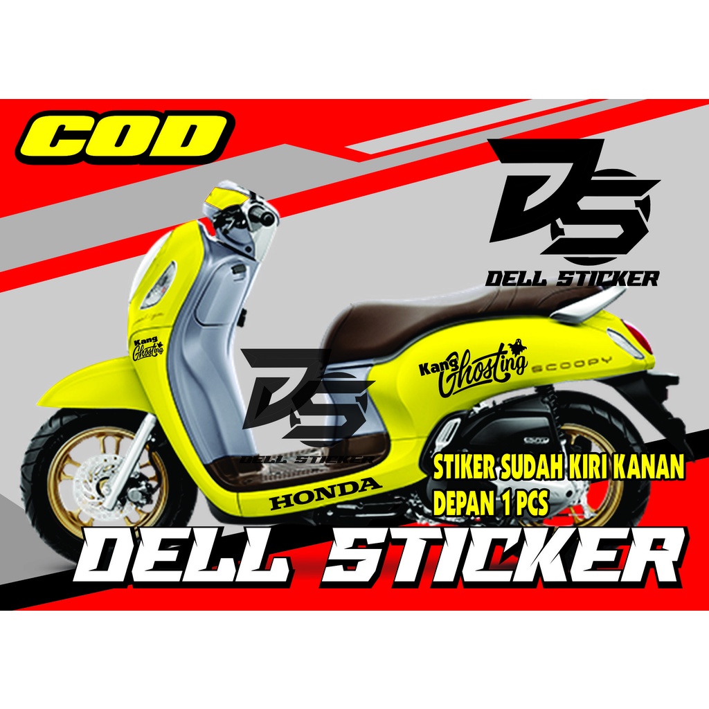 Stiker Striping Scoopy KANG GHOSTING / Sticker Cutting Scoopy / Stiker Motor Scoopy