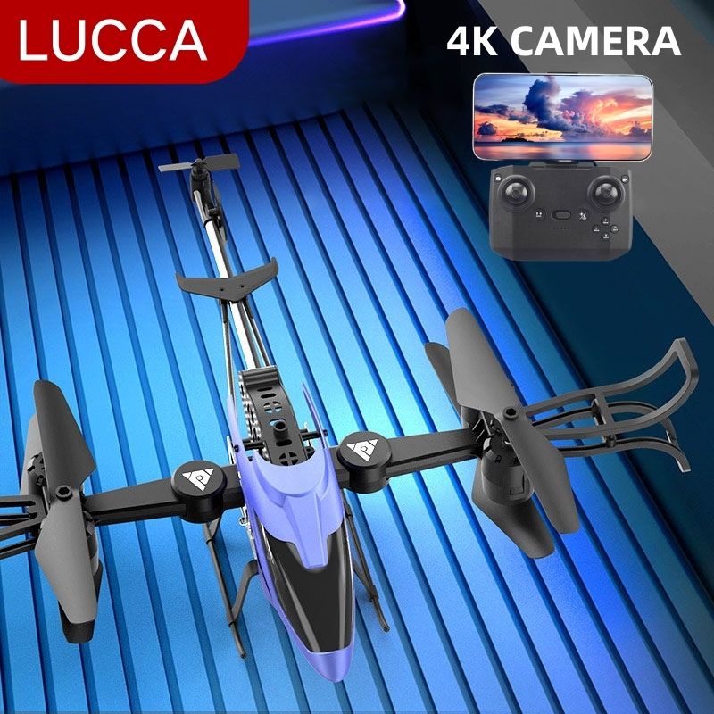 Mainan RC Helikopter 4K WiFi FPV HD Kamera Remote Control Helikopter Tinggi Tekanan Udara Pertahanka