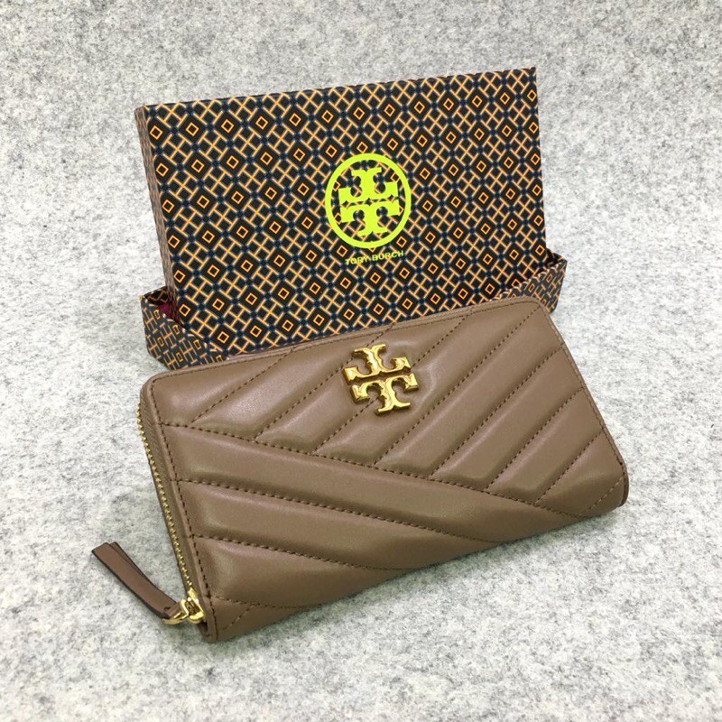 TORY BURCH Kira Chevron Zip Continental Wallet ORIGINAL FO AUTHENTIC ORI