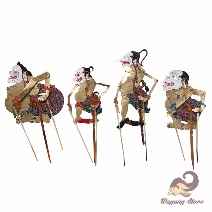 Wayang Kulit Punokawan 20 cm Kualitas Halus (1 set)