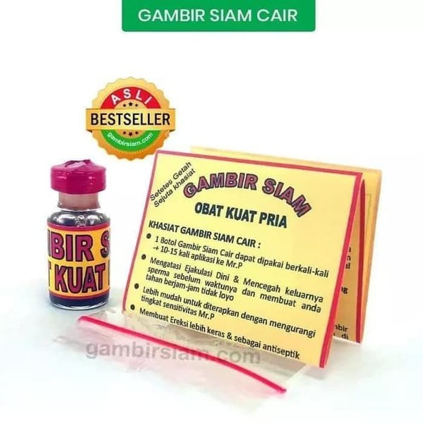 TERBUKTI AMPUH Gambir Cair asli Kalimantan tahan lama untuk pria herbal khusus cowok minyak oles tah