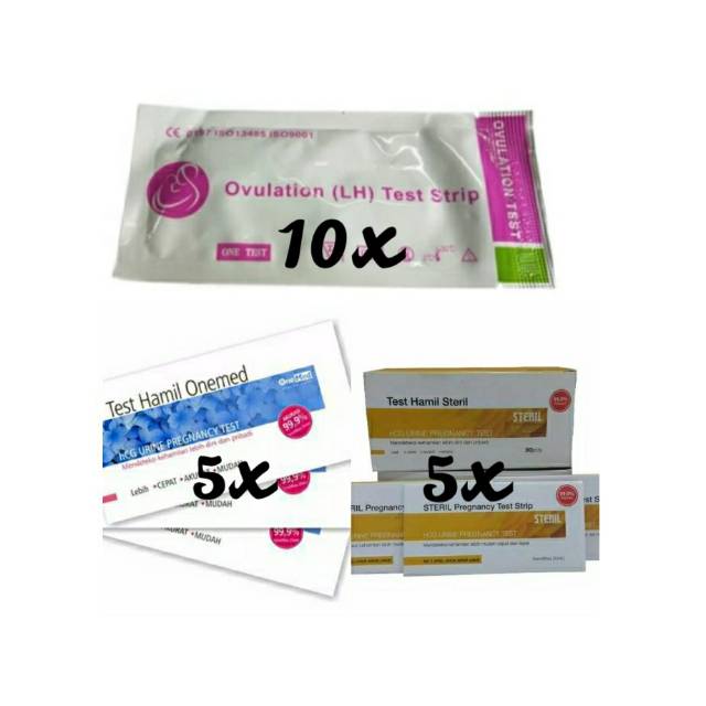 10x Ovulation LH Test Strip 5x Onemed 5x Steril