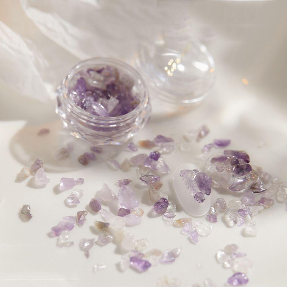 Agustina Nail Art Rhinestones Tidak Teratur Alami Ornamen DIY Craft Permata Kristal 3D Nail Art Dekorasi