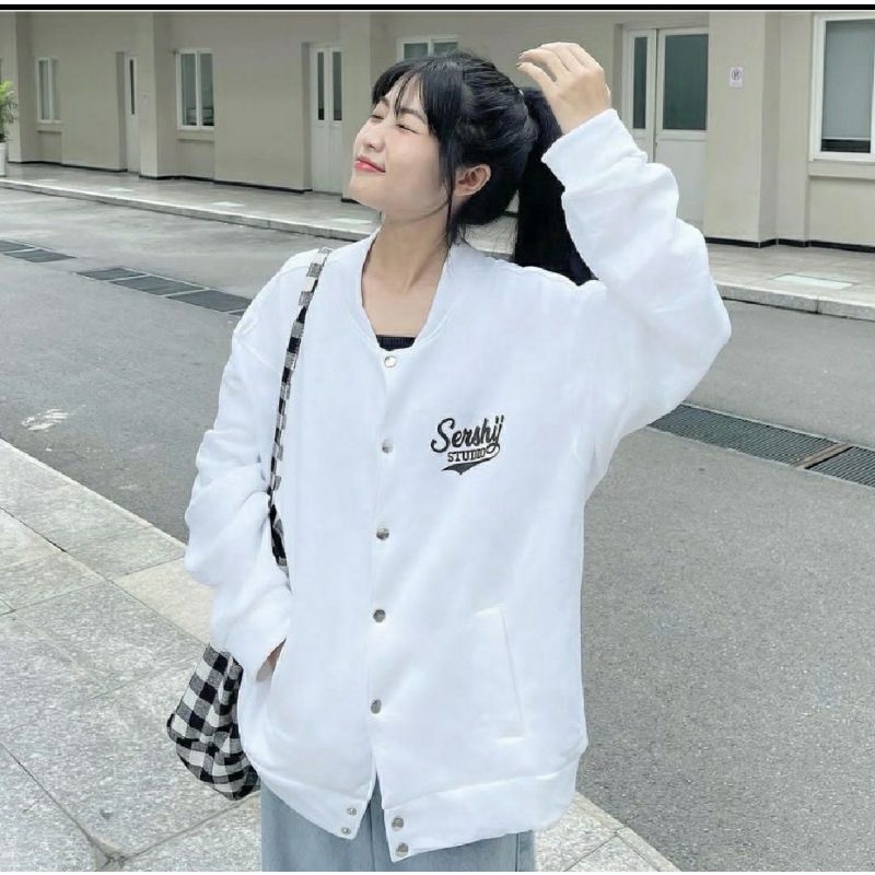 SERSHI OUTHER Sweater Crewneck Oversize Wanita | Cardigan Outher Termurah Fashion Terkini Korean Style