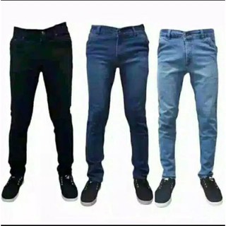  Celana  jeans  pensil giordano skinny slimfit hitam  biru 