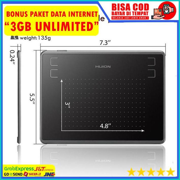 BONUS HUION H430P Graphic Drawing Tablet OSU ORIGINAL