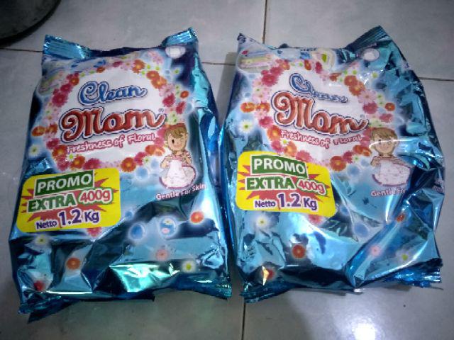Deterjen Clean Mom Sabun Cuci Baju Bubuk 1,2 Kg